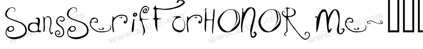 SansSerifForHONOR Me字体转换